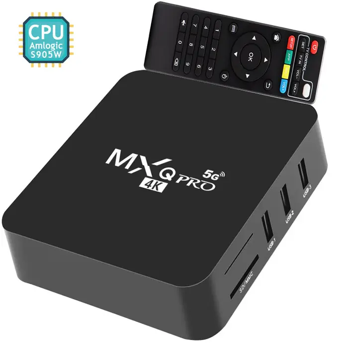 2.4G/5G double Wifi vente en gros personnalisé OEM ODM 4K Android 10 décodeur avec Google Youtube High Tech Mini Android TV Box