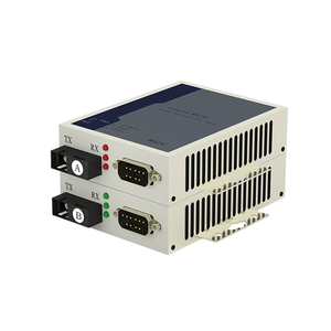 Convertidor de medios de datos serie bidireccional de transceptor de fibra óptica RS232 a puertos RJ45 compatible con comunicación serie Ethernet - Product Image 1