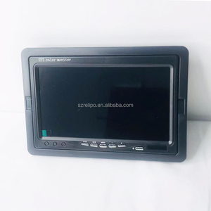Truck Bus MDVR Headrest Car <strong>Monitor</strong> 1024x600p Resolution TFT LCD RGB <strong>Backup</strong> Camera AHD/CVBS Support 4 Pin Aviation Connector - Product Image 5