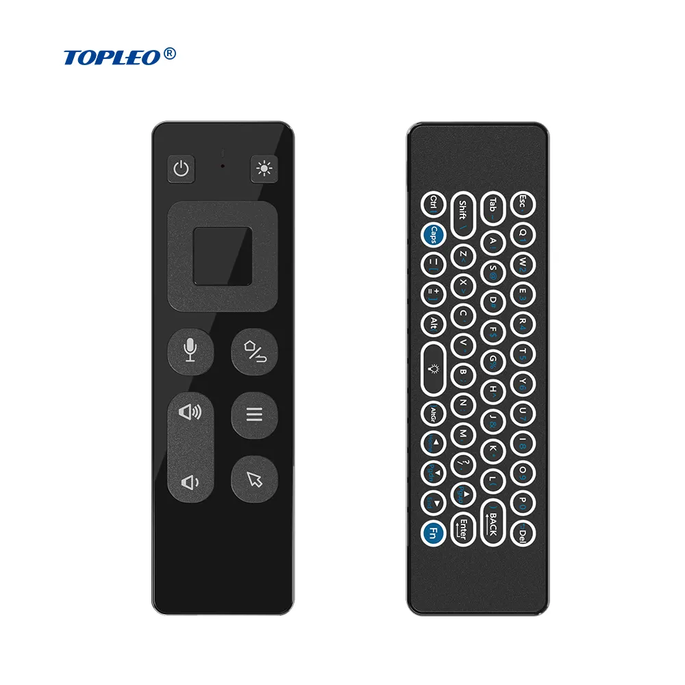Topleo teclado controle remoto air mouse 2.4ghz, tv box android, smart tv, controle remoto