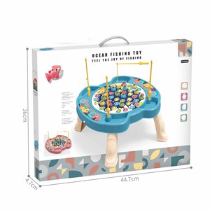 2025 Trẻ Em Hot Bán Giáo Dục Ocen Điện Âm Nhạc Câu Cá Bảng Đồ Chơi Đôi Trò Chơi Phim Hoạt Hình Xoay Cần Câu Bảng Đồ Chơi - Product Image 6