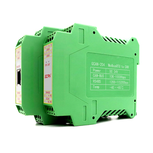 Módulo de conversión Can a Modbus, compatible con J1939, Protocolo Canbus, lector de fecha, entrada, GCAN-205, convertidor esclavo TCP - Product Image 1