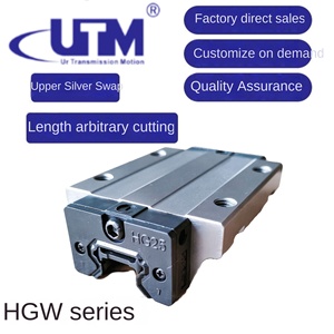 Deslizador de brida de guía lineal de calidad de clase de precisión Serie HGWCC Acero para riel lineal de rodamiento de bloque CNC - Product Image 2