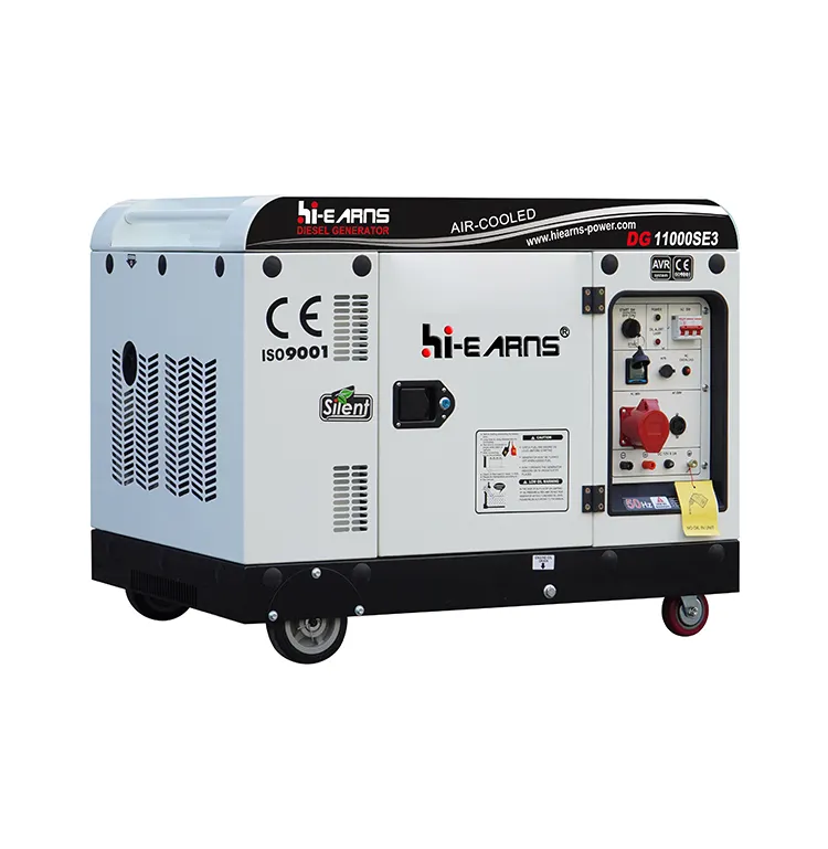 Hiearns-generador de diesel silencioso portátil, alta calidad, 8KW/10KVA, 3kw, 5kw/5kva, 6kw, 10kw