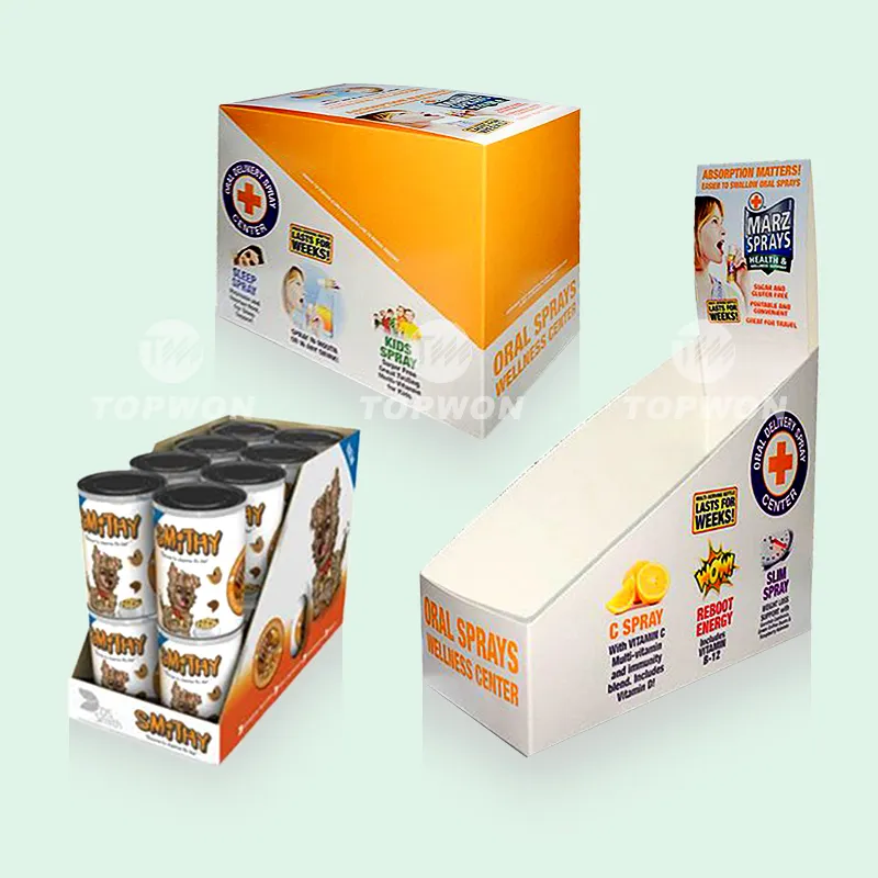 Розничная продажа, отгрузочно-транспортировочные коробки из гофрированной бумаги Pdq, готовые упаковочные картонные коробки
