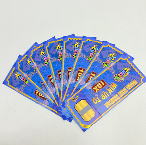 免费设计彩票刮刮卡印刷彩票刮刮卡彩票游戏彩票赢卡 - Product Image 1