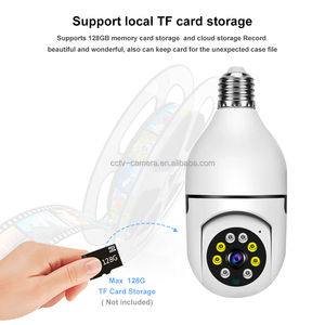 Sistema di telecamere di sicurezza con lampadina per videocamera 2.4GHz WiFi Camer di sorveglianza domestica Wireless panoramico a 360 gradi - Product Image 3