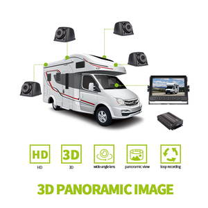 圆形鸟瞰汽车系统4路广角防水3D无缝度360全景摄像机 - Product Image 3