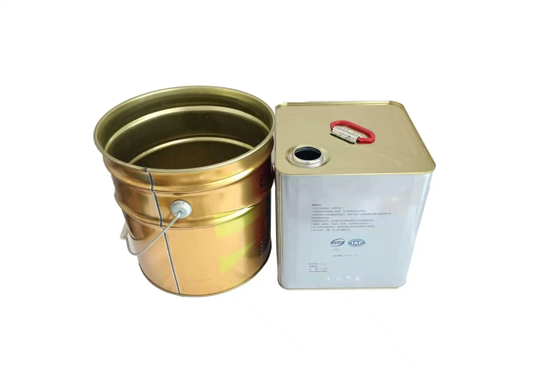 12L square tin can rectangular empty metal barrel diluter and curing agent cans wholesale