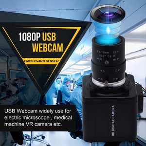 ELP 260fps fotocamera USB Zoom ottico Webcam, 2mp FHD 1080P Varifocal Webcam obiettivo Zoom manuale, Raspberry Pi Mac USB Web Cam