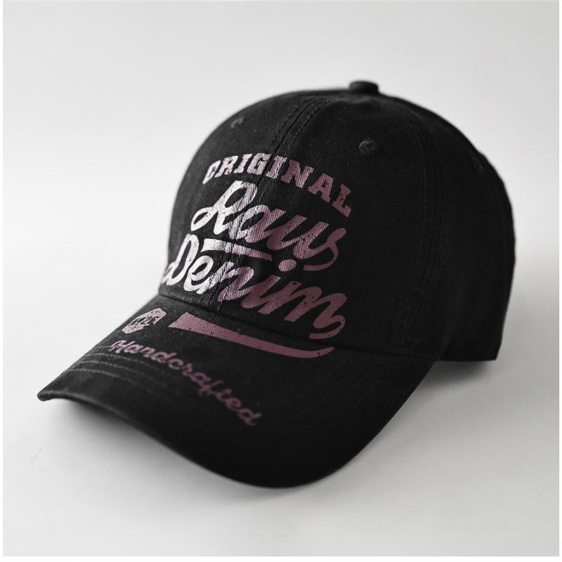 Printed letters raus baseball cap black