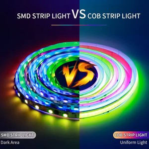 แถบไฟ LED แบบกลมหลากสีแถบ Ws2812b ไฟแอลอีดีดิจิทัล DMX Ws2812 Ws2811 2812b พิกเซล5V - Product Image 6