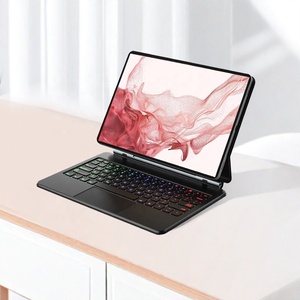 三星Galaxy Tab S8 + S8 Plus 12.4 X800 X806魔术键盘的原始设备制造商无线触控板键盘定制语言背光对开 - Product Image 1