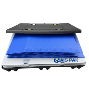 Caja de manga de palé de plástico Contenedor a granel apilable plegable para almacenamiento y logística industrial - Product Image 5