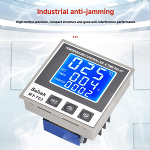 Controlador de tiempo LCD tres en uno con instrumentos de temperatura Soporte personalizado OEM y ODM