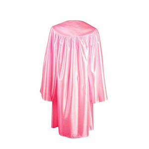 Robe de graduation brillante pour garçons et filles de couleur rose brillant - Product Image 3