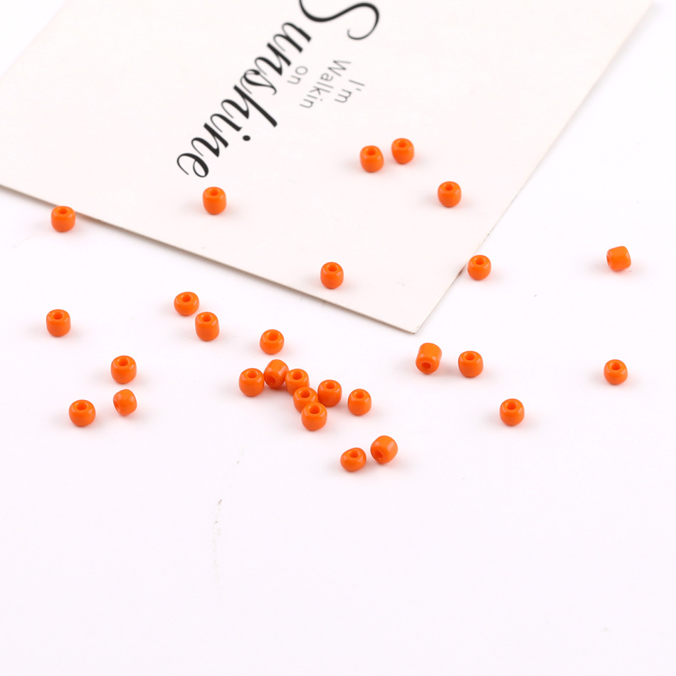 Naranja - Cuentas de porcelana