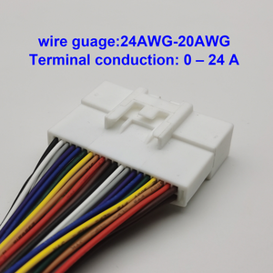 Классический автомобильный жгут проводов 1318389-1 025 ECU plug hsg assy 40P pbt gf30 от производителя для автомобиля 9098012557 - Product Image 5