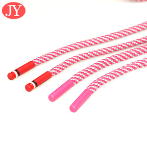 Pink and White twist custom hoodie draw cord hoodi <strong>string</strong> custom hoodie drawcord <strong>strings</strong> - Product Image 6