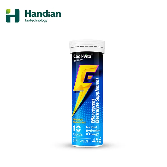 OEM Vitamins B, Ginseng, Mixed Flavors Electrolyte Drink Effervescent Tablet for Energy Providing