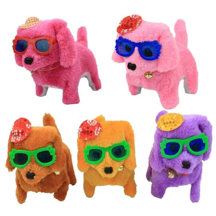 Hete Verkoop Grappige Stem Schattige Hond Gevulde Elektrische Speelgoed Custom Dier Wandelen Knuffel Voor Kinderen