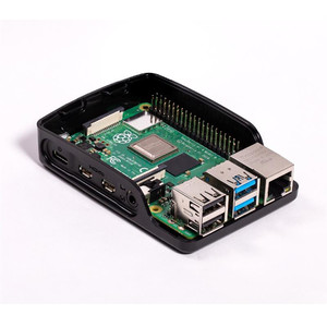 Raspberry Pi 4B Kunststoff gehäuse zum Schutz in Rot, Weiß und Schwarz - Product Image 2