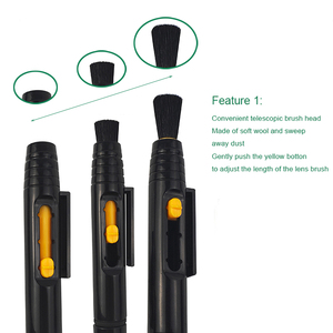2 in 1 taşınabilir telefon ekran toz fırçası Lens temizleyici DSLR dijital kamera temizleme fırçası - Product Image 2