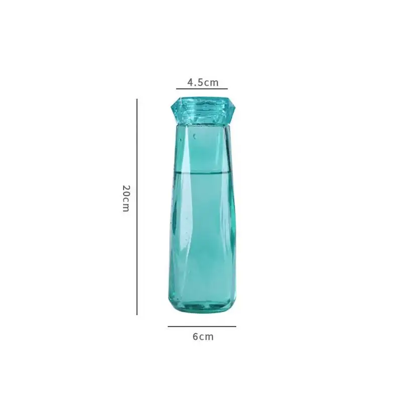 Fantasia Design personalizzato a forma di diamante di colore bottiglie di acqua, bottiglia di acqua minerale di plastica