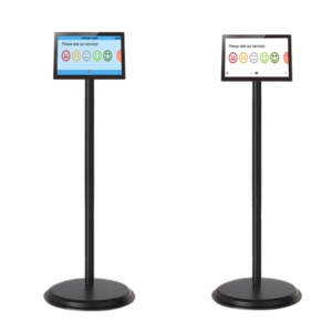 10.1 Software di valutazione del servizio di smiley del dispositivo di Feedback dei clienti con supporto verticale del terminale di Feedback dei clienti - Product Image 2