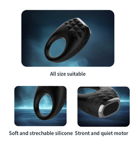أوديكو قوية للرجال حلقة قضيب كبيرة هزازة الاستمناء حلقة الديك تهتز للأزواج الذكور - Product Image 4