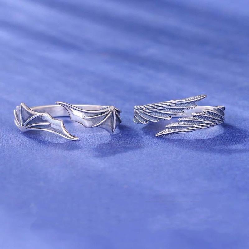 Bague ailes d'ange - ouverture ajustable