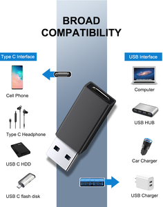 C型母到Usb3.0公适配器Usbc充电数据Usbc转换器Usb A到Usb C适配器