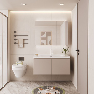 High-End Modern tasarım dikdörtgen banyo el Vanity ve ayna aksesuarı ile lavabo lüks kare lavabo - Product Image 4