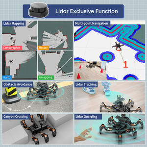 Hiwonder ROSpider Python Programmierung ROS Hexapod Jetson Nano Roboter unterstützung AI Vision SLAM Sprach steuerung Lidar Mapping Navigation
