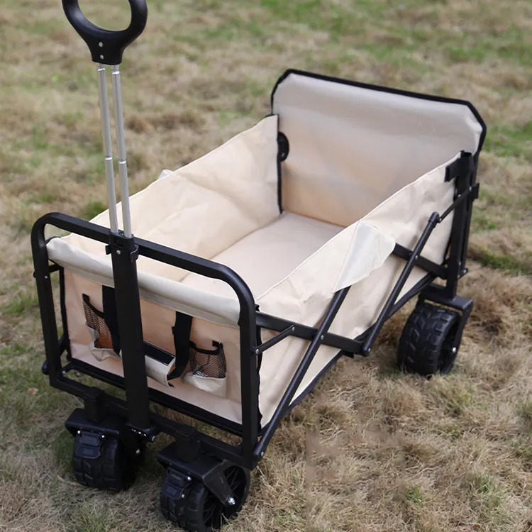 Trolley-Wagen faltbarer faltbarer Gebrauchswagen tragbarer Frachtwagen für Camping Strand Outdoor Garten dekorativer Gartenwagen