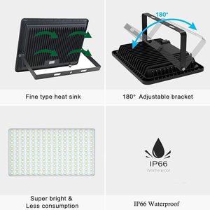 โฟกัสราคาถูก IC DOB แบบพกพา Reflector 50วัตต์ไฟ LED น้ำท่วมพร้อม Motion Sensor