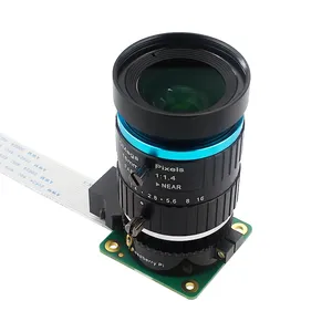 Modulo fotocamera Raspberry Pi HQ 12.3 Megapixel Sony IMX477 sensore con messa a fuoco posteriore regolabile 6mm CS / 16mm C-mount per 4B/3B + - Product Image 3