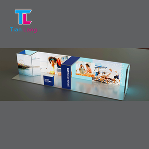 10x10 piedi nuovo arrivo Design modulare facile costruzione portatile telaio in alluminio segg tessuto di tensione a LED esposizione stand retroilluminato - Product Image 1