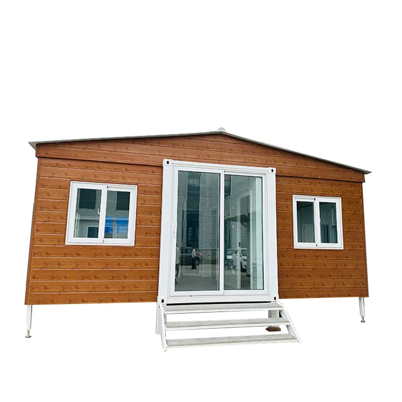 Hiện đại Thiết kế sang trọng 3 phòng ngủ 20ft di chuyển có thể gập lại mở rộng prefab container nhà để bán