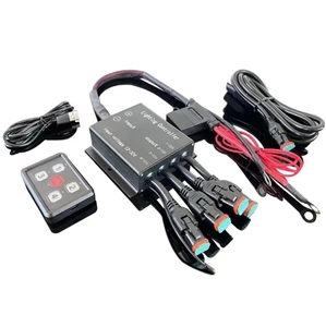 <strong>4</strong> <strong>Way</strong> Electronic Relay System Car Control <strong>Switch</strong> Panel <strong>4</strong> Gang Lighting Controller LED <strong>Switch</strong> Control Box for Marine Jeep Boat - Product Image 2