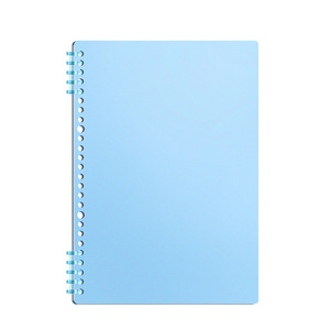 <span class=keywords><strong>Spiral</strong></span> gebundenes Loseblatt-Notizbuch Schul büro Kunden spezifisches Kunst zubehör Tagebuch buch A5 B5 DIY Kunststoff-Binder-Abdeckung für Notizbuch