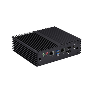 Qotom Fanless Mini PC <strong>Core</strong> I5 10210U <strong>Quad</strong> <strong>Core</strong> <strong>Processor</strong> 2 LAN Barebone Mini <strong>Computer</strong> <strong>With</strong> 6*USB 3*M.2 1*PD 1*HD Video Output