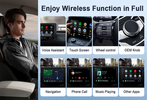 2024新着ワイヤレスCarPlayAndroidオートスマートカーAiボックスOEMワイヤードカープレイからワイヤレス - Product Image 5
