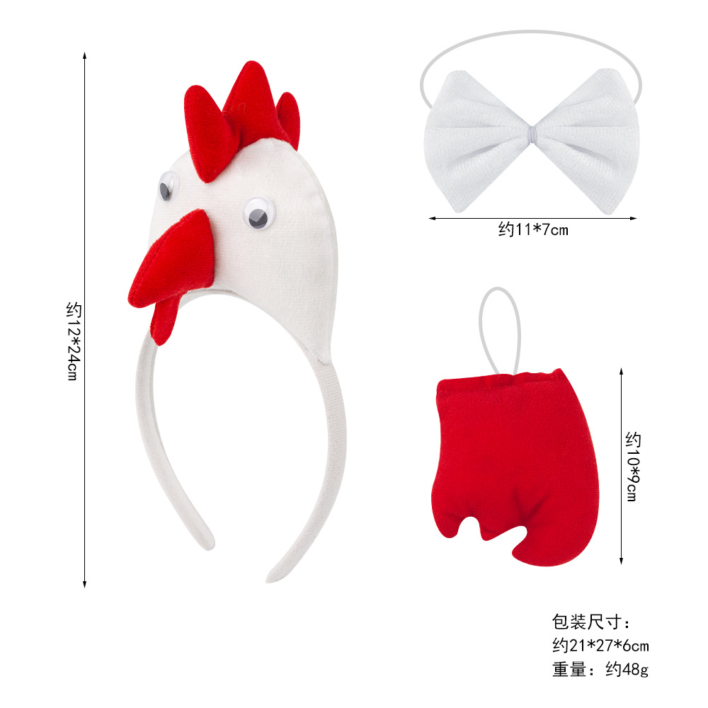 Conjunto tridimensional de pollo blanco.