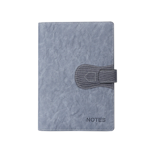 A5ปุ่มหนังสือธุรกิจสำนักงานโน๊ตบุ๊คหนังเทียม PU Notepad บันทึกหนังสือโลโก้องค์กรที่กำหนดเองกล่องของขวัญ - Product Image 6