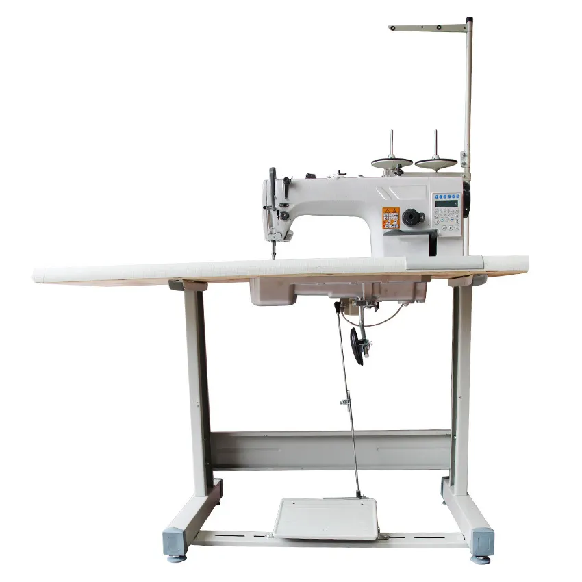 Máquina de coser para hacer pelucas de cuero, punto de cadeneta plano eléctrico automático, precio electrónico, máquina de coser industrial, precio electrónico,