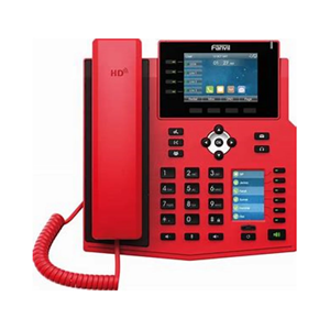 红色高可见度 X5U-R <span class=keywords><strong>IP</strong></span> 电话双彩屏 - 16 条 SIP 线路，适用于紧急情况下的办公室和医院 - Product Image 3