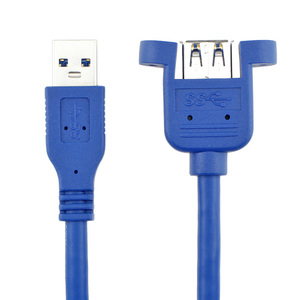 ULT-ULT 5Gbps USB 3.0 tip a bölme kablosu erkek dişi <span class=keywords><strong>M</strong></span>/F uzatma kablosu vidalı Panel montajlı