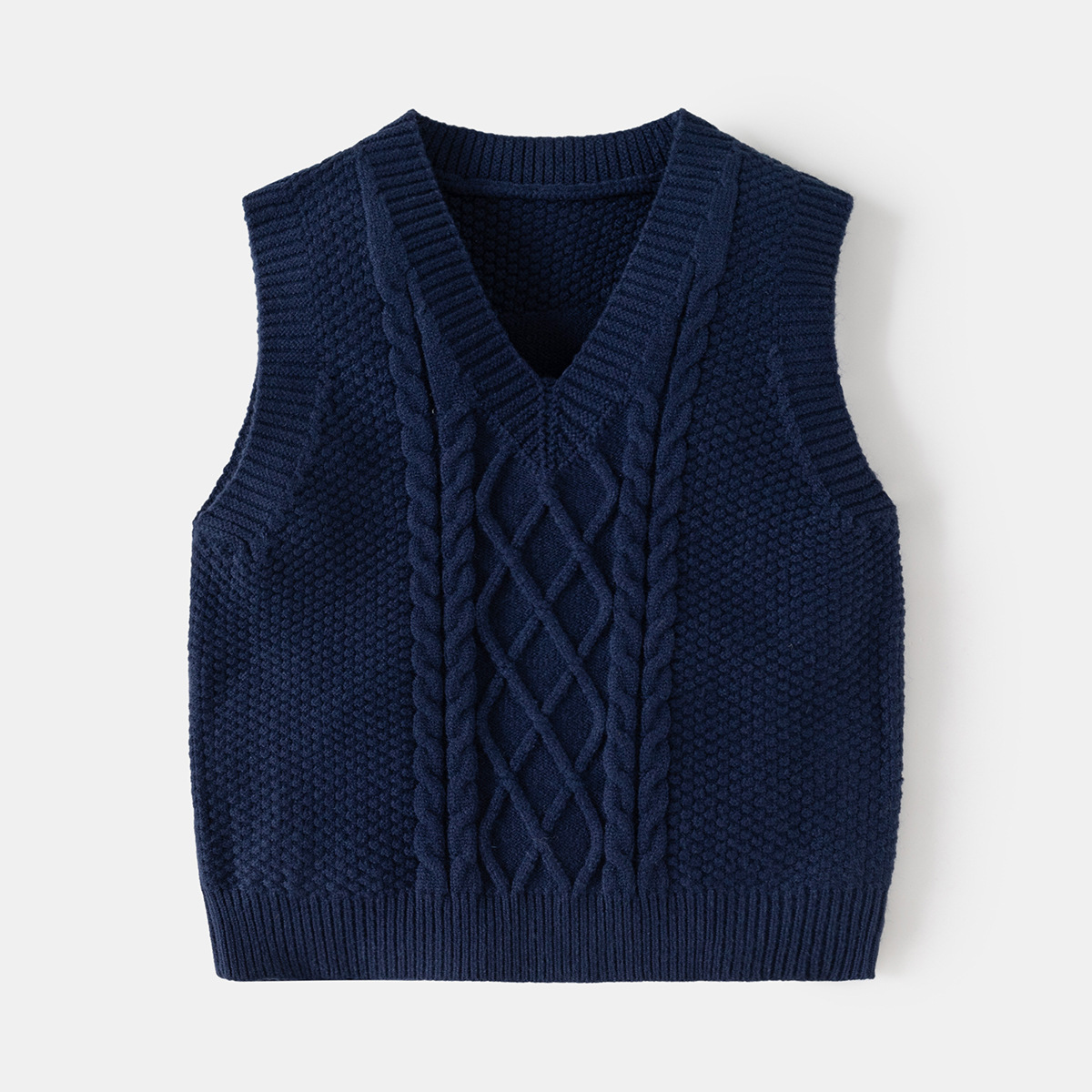 Navy blue buttoned vest