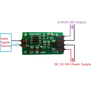PWM DAC dönüştürücü 0-100% darbe sinyali 0-5V/0-10V gerilim çıkışı Arduino için UNO MEGA PLC için